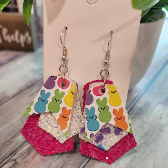 Easter Peep Earrings - Picture 1 of 1